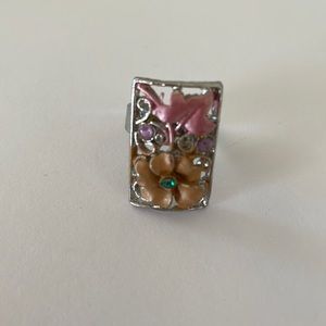 Floral Adjustable Ring